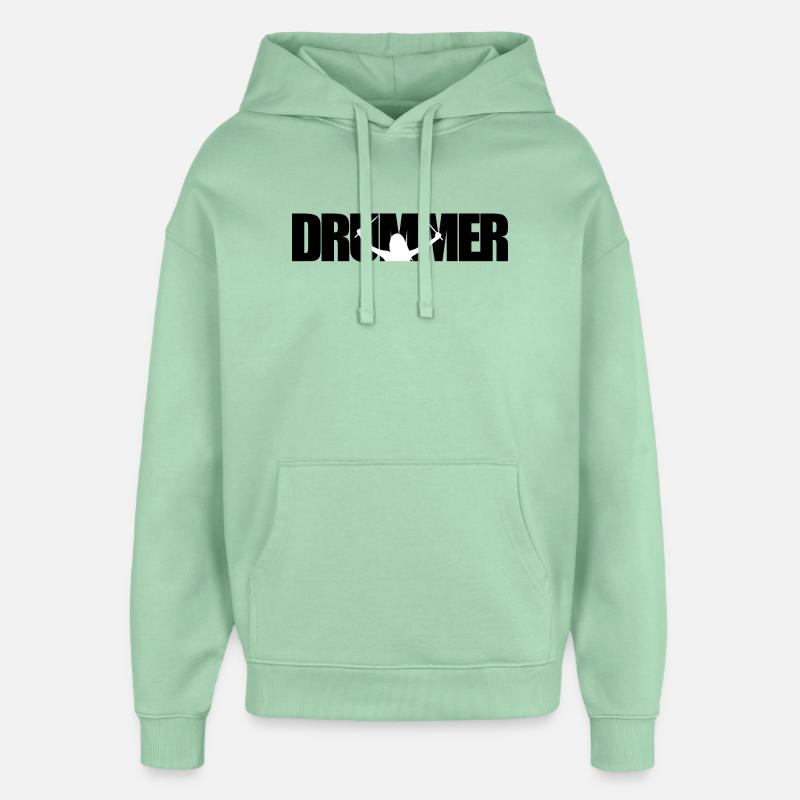 Héros batteur - Sweat à capuche unisexe Stanley/Stella Oversized - jade brumeux
