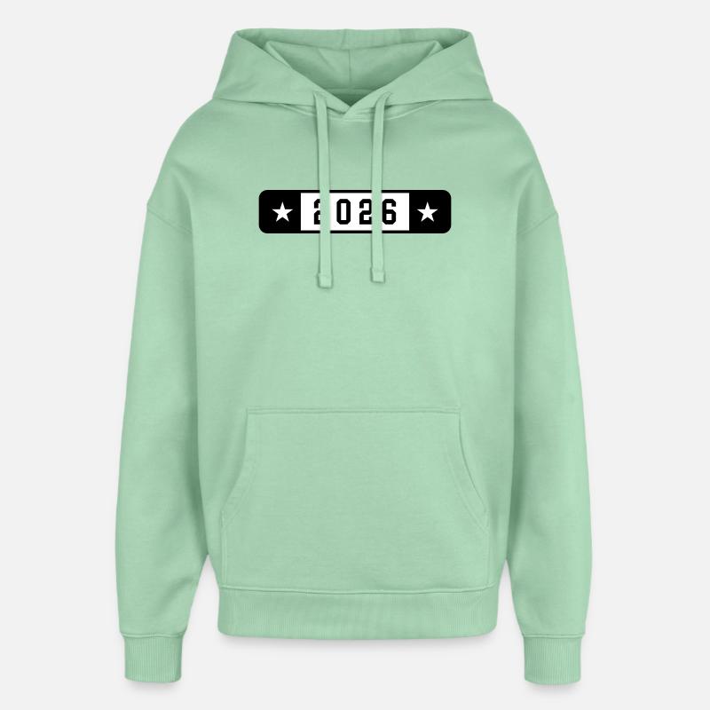 2026 - Sweat à capuche unisexe Stanley/Stella Oversized - jade brumeux