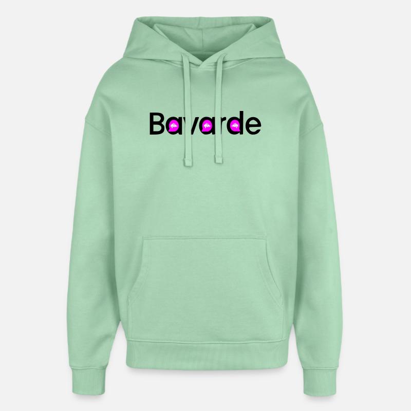 Bavarde - Sweat à capuche unisexe Stanley/Stella Oversized - jade brumeux