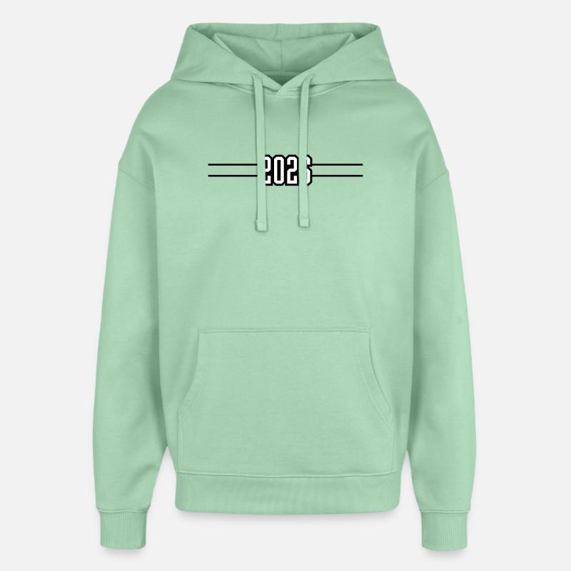 Année AVC 2026 - Sweat à capuche unisexe Stanley/Stella Oversized - jade brumeux