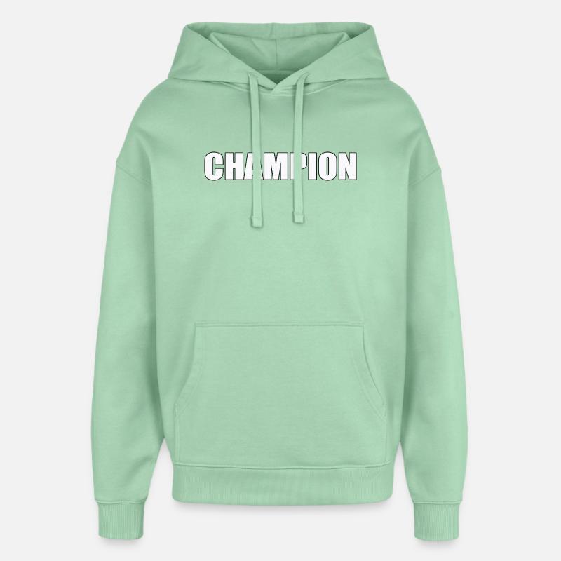 Champion - Sweat à capuche unisexe Stanley/Stella Oversized - jade brumeux