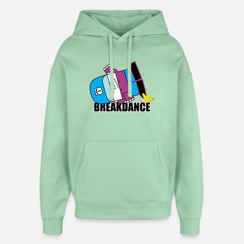 Bot de breakdance banane - Sweat à capuche unisexe Stanley/Stella Oversized - jade brumeux