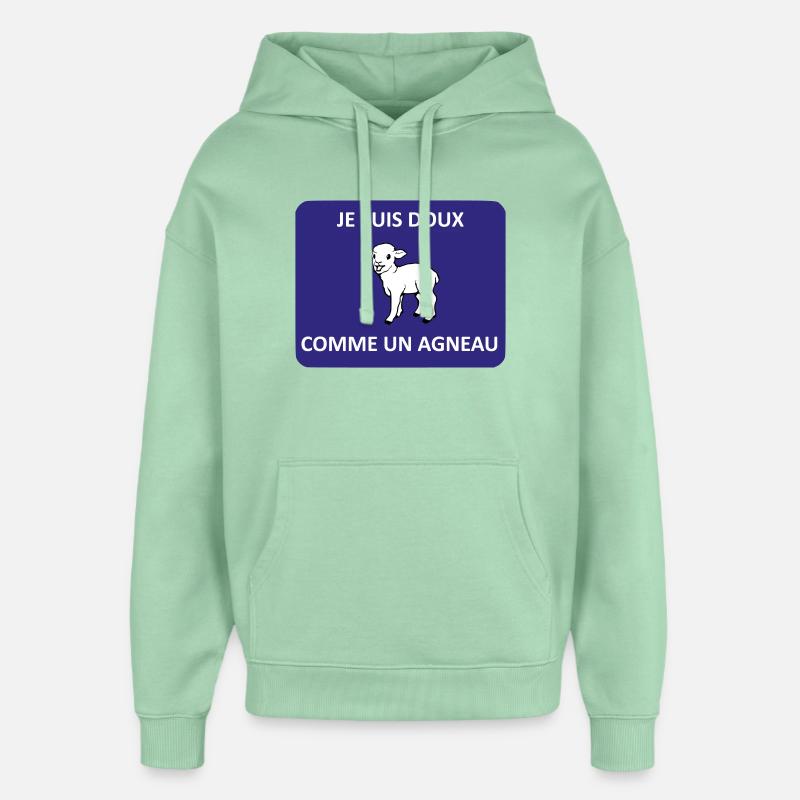 Sanft wie ein Lamm - Oversized Unisex Hoodie von Stanley/Stella - Nebeljade