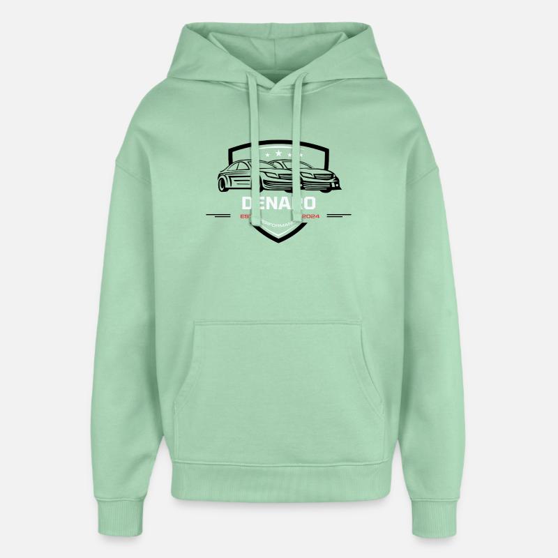 Emblème de performance DENARO 2024 - Sweat à capuche unisexe Stanley/Stella Oversized - jade brumeux