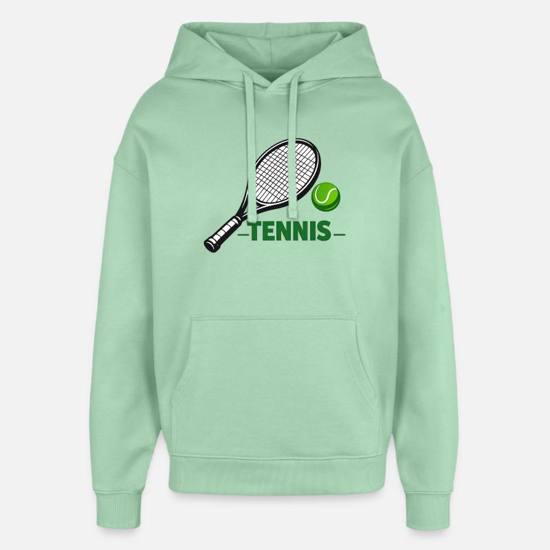 Conception de tennis - Sweat à capuche unisexe Stanley/Stella Oversized - jade brumeux