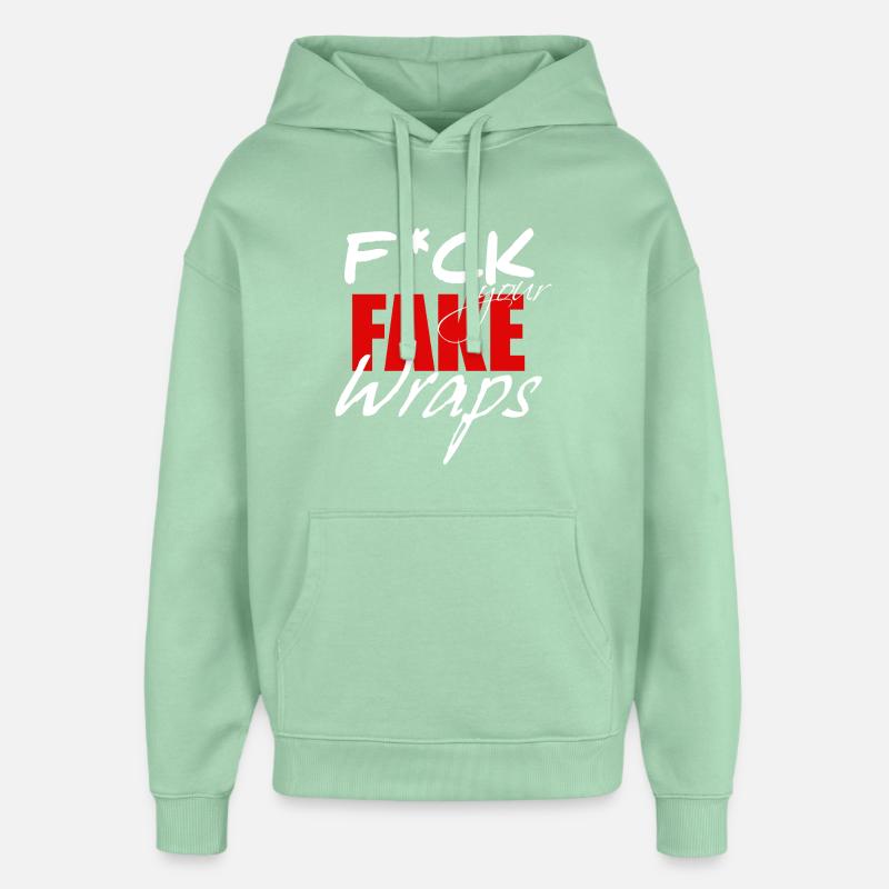 FUFW White - Sweat à capuche unisexe Stanley/Stella Oversized - jade brumeux