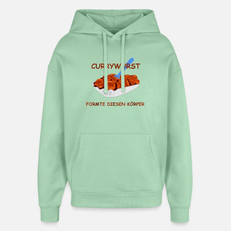 Currywurst - Sweat à capuche unisexe Stanley/Stella Oversized - jade brumeux