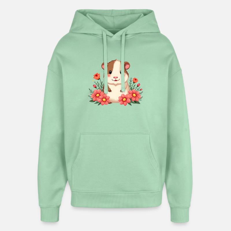 cobaye - Sweat à capuche unisexe Stanley/Stella Oversized - jade brumeux