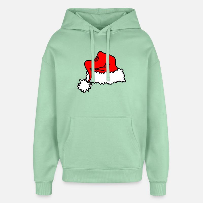 Chapeau de Noël rouge - Sweat à capuche unisexe Stanley/Stella Oversized - jade brumeux