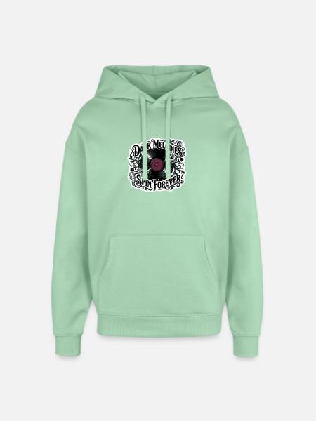Dark Melodies Spin Forever - Oversized Unisex Hoodie by Stanley/Stella - misty jade