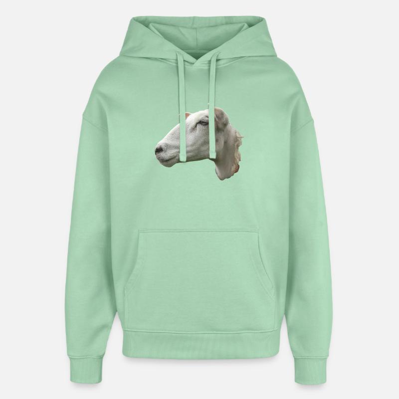 Schafkopf - Sweat à capuche unisexe Stanley/Stella Oversized - jade brumeux
