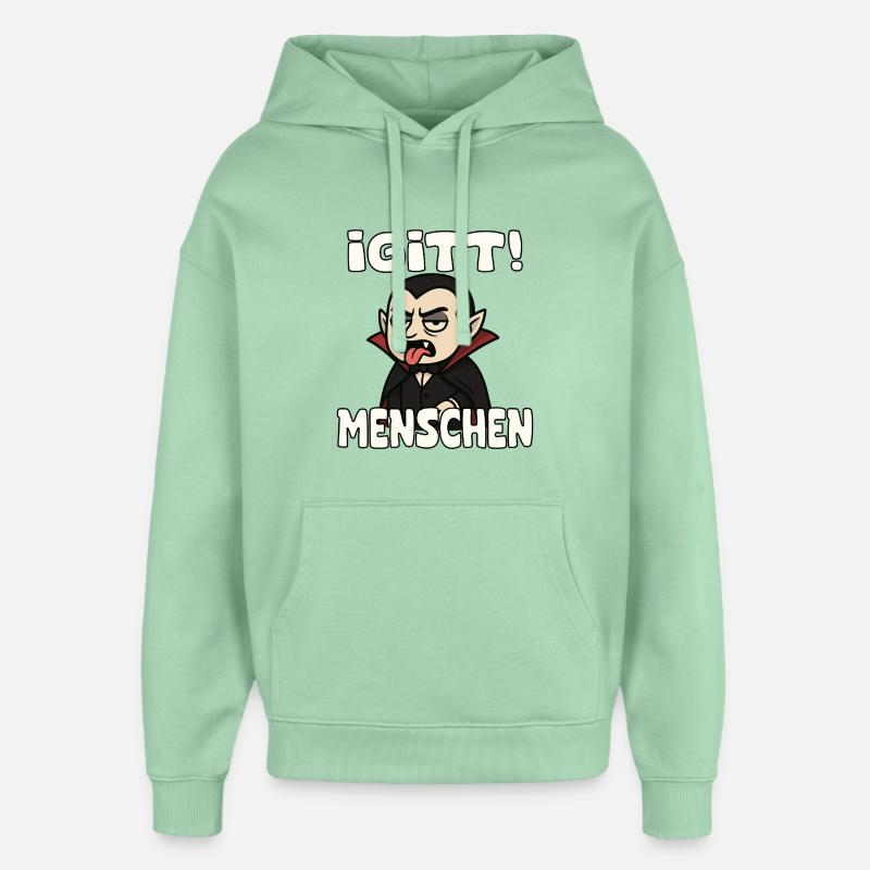 Vampire Disant iGITT People - Sweat à capuche unisexe Stanley/Stella Oversized - jade brumeux