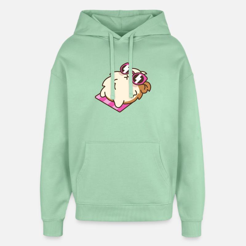 Hamster - Sweat à capuche unisexe Stanley/Stella Oversized - jade brumeux