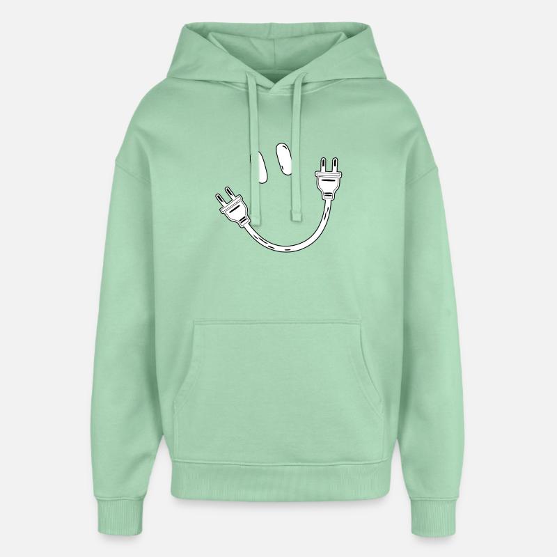 Strom Schuko Stecker Steckdose Elektrik Geschenk - Oversized Unisex Hoodie von Stanley/Stella - Nebeljade