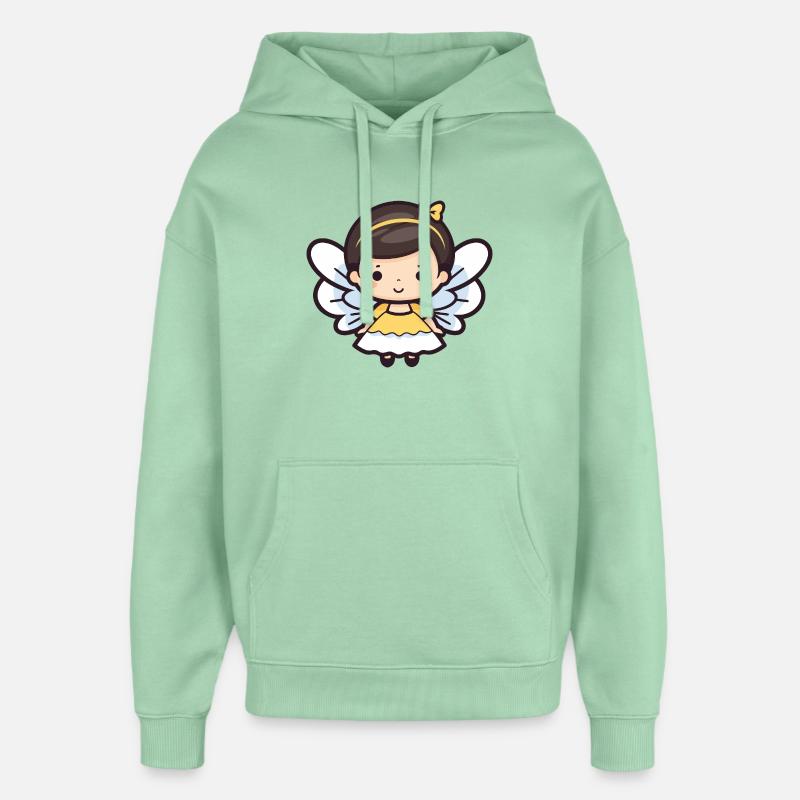 Fée Mignon Conte de fées - Sweat à capuche unisexe Stanley/Stella Oversized - jade brumeux