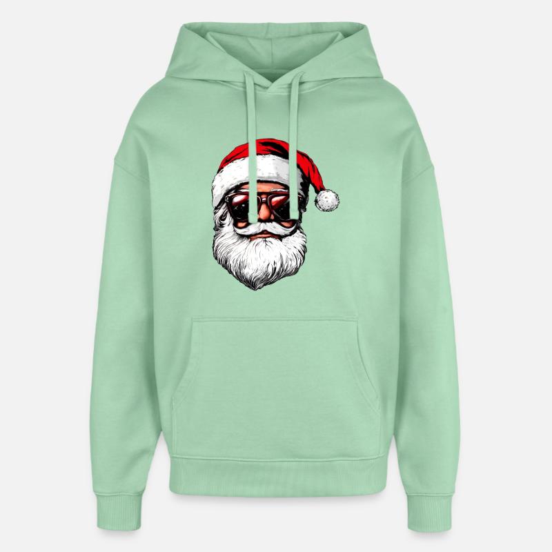 cool Père Noël - Sweat à capuche unisexe Stanley/Stella Oversized - jade brumeux