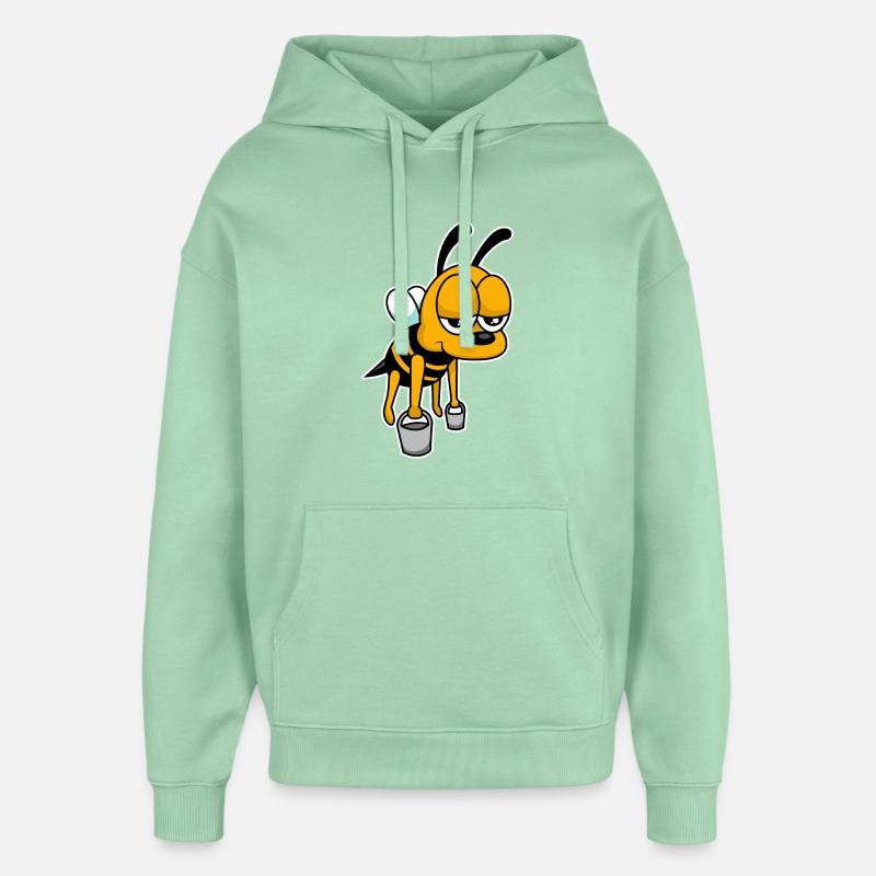 Arbeits-Biene - Oversized Unisex Hoodie von Stanley/Stella - Nebeljade