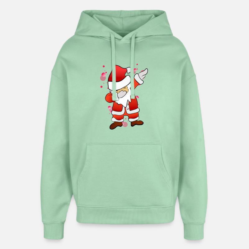 Dabbing Nicholas - Oversized Unisex Hoodie by Stanley/Stella - misty jade