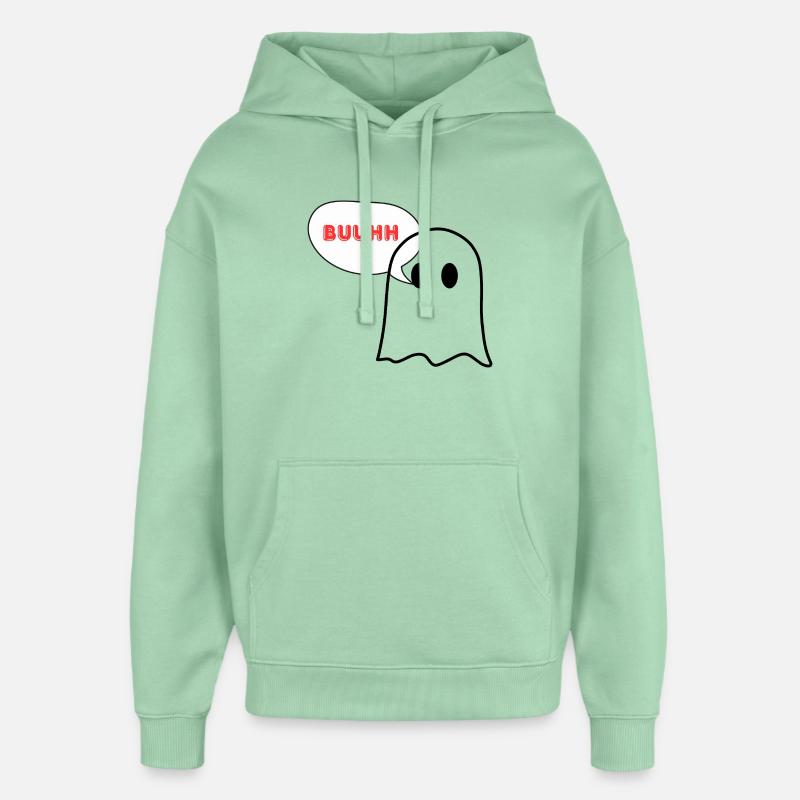 Expressive comic idiom - Oversized Unisex Hoodie by Stanley/Stella - misty jade