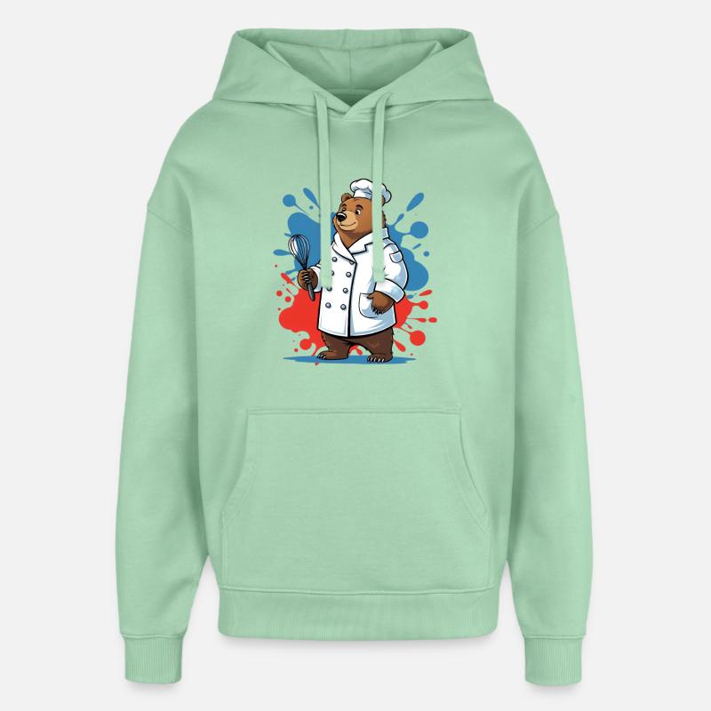 Conception de Bärenkoch - Sweat à capuche unisexe Stanley/Stella Oversized - jade brumeux