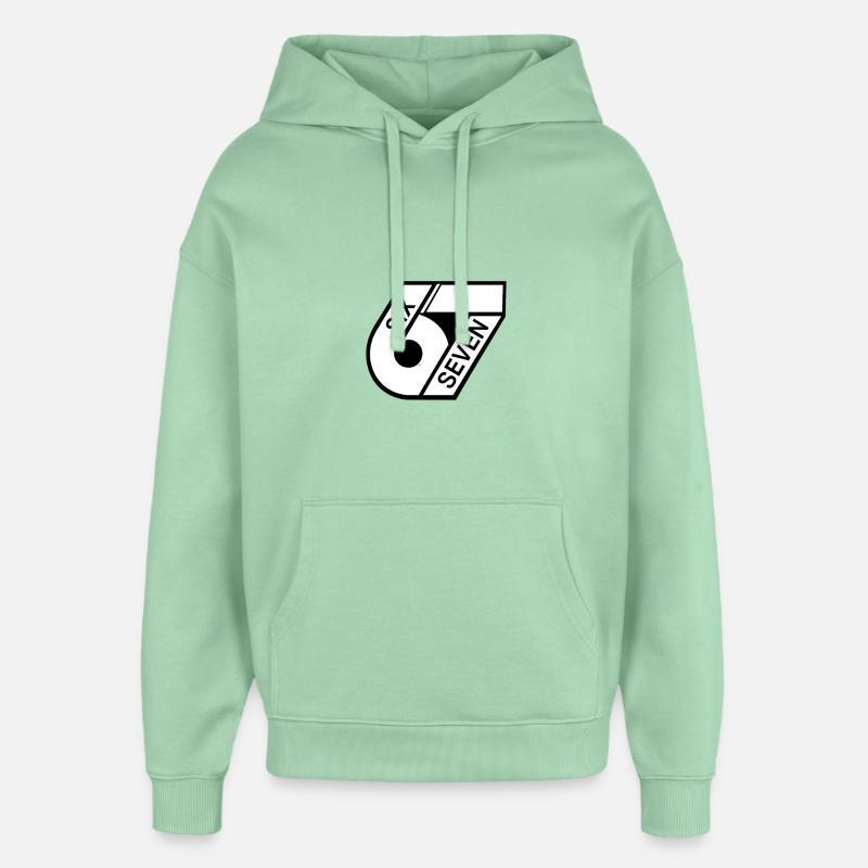 67 Six Sept - Sweat à capuche unisexe Stanley/Stella Oversized - jade brumeux