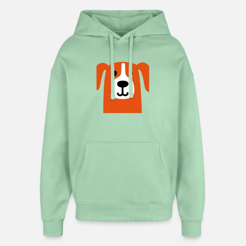 Chien mignon - Sweat à capuche unisexe Stanley/Stella Oversized - jade brumeux