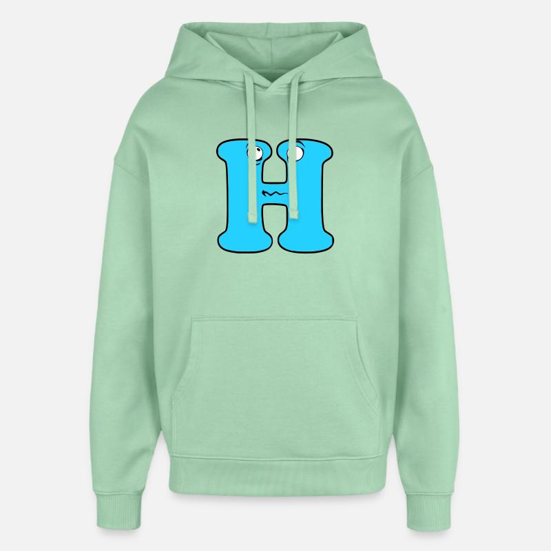 H - Sweat à capuche unisexe Stanley/Stella Oversized - jade brumeux