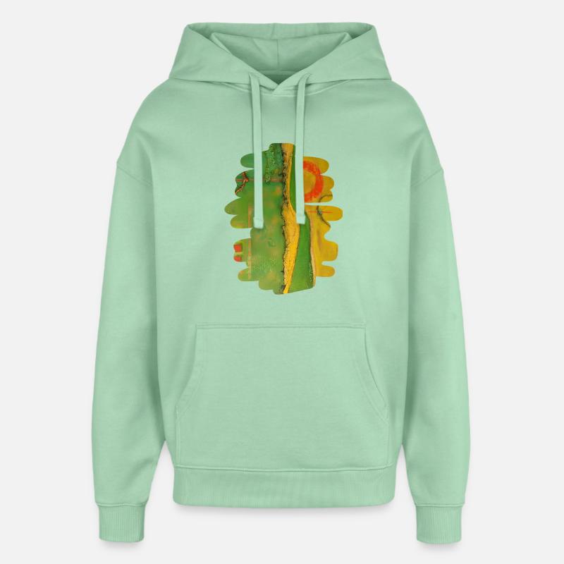 Échapper - Sweat à capuche unisexe Stanley/Stella Oversized - jade brumeux