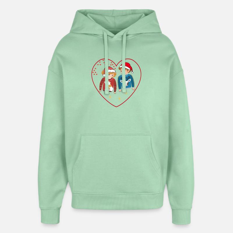 Weihnachtskinder  - Oversized Unisex Hoodie von Stanley/Stella - Nebeljade