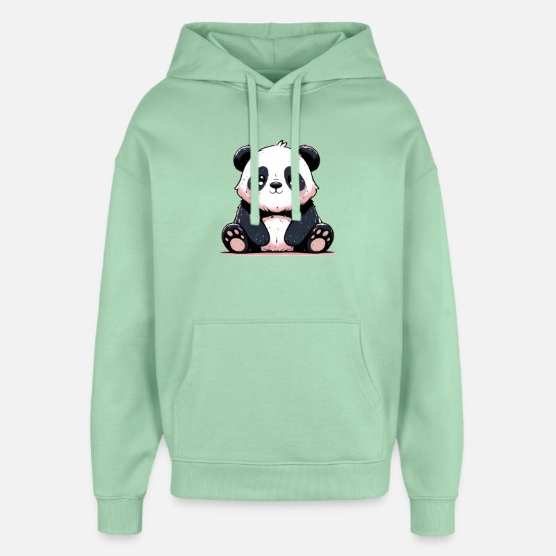 Panda - Sweat à capuche unisexe Stanley/Stella Oversized - jade brumeux