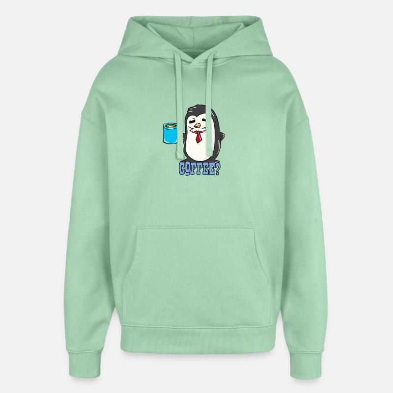 manchot - Sweat à capuche unisexe Stanley/Stella Oversized - jade brumeux