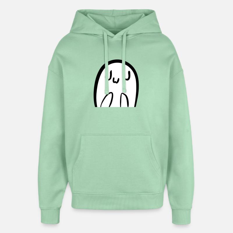 Fantôme UwU mignon - Sweat à capuche unisexe Stanley/Stella Oversized - jade brumeux