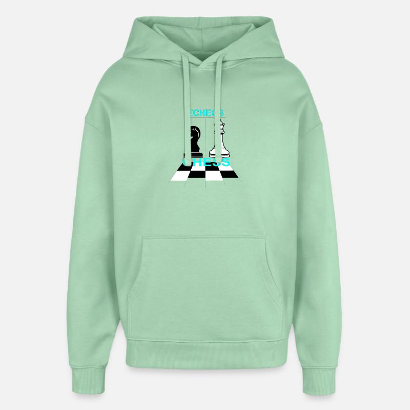 Echecs - Sweat à capuche unisexe Stanley/Stella Oversized - jade brumeux