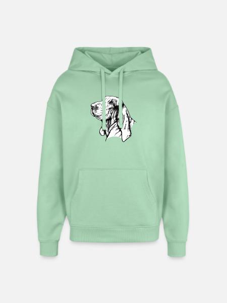 Bracco Italiano Portrait - Oversized Unisex Hoodie by Stanley/Stella - misty jade