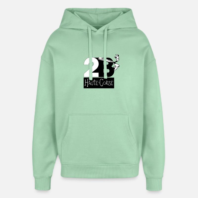 Haute Corse - Sweat à capuche unisexe Stanley/Stella Oversized - jade brumeux