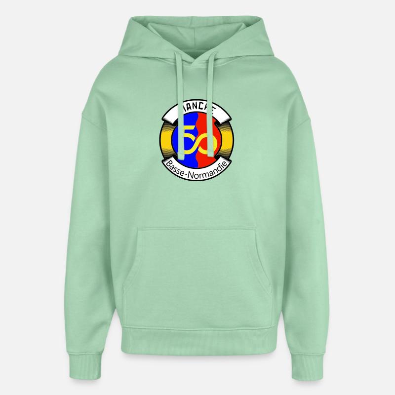 Manche - Sweat à capuche unisexe Stanley/Stella Oversized - jade brumeux