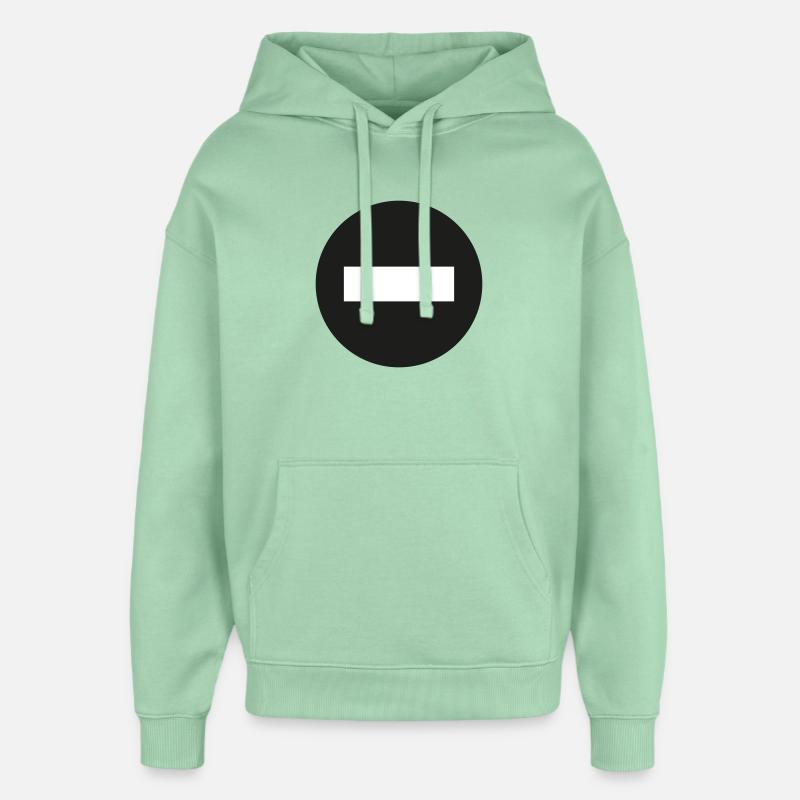 Icône moins - Sweat à capuche unisexe Stanley/Stella Oversized - jade brumeux