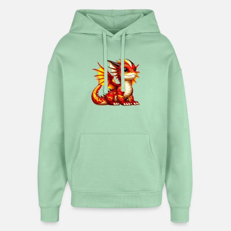 Dragon - Sweat à capuche unisexe Stanley/Stella Oversized - jade brumeux