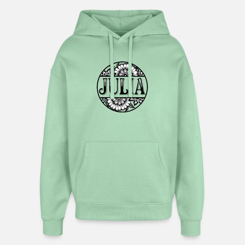 Conception de la chemise Julia - Sweat à capuche unisexe Stanley/Stella Oversized - jade brumeux