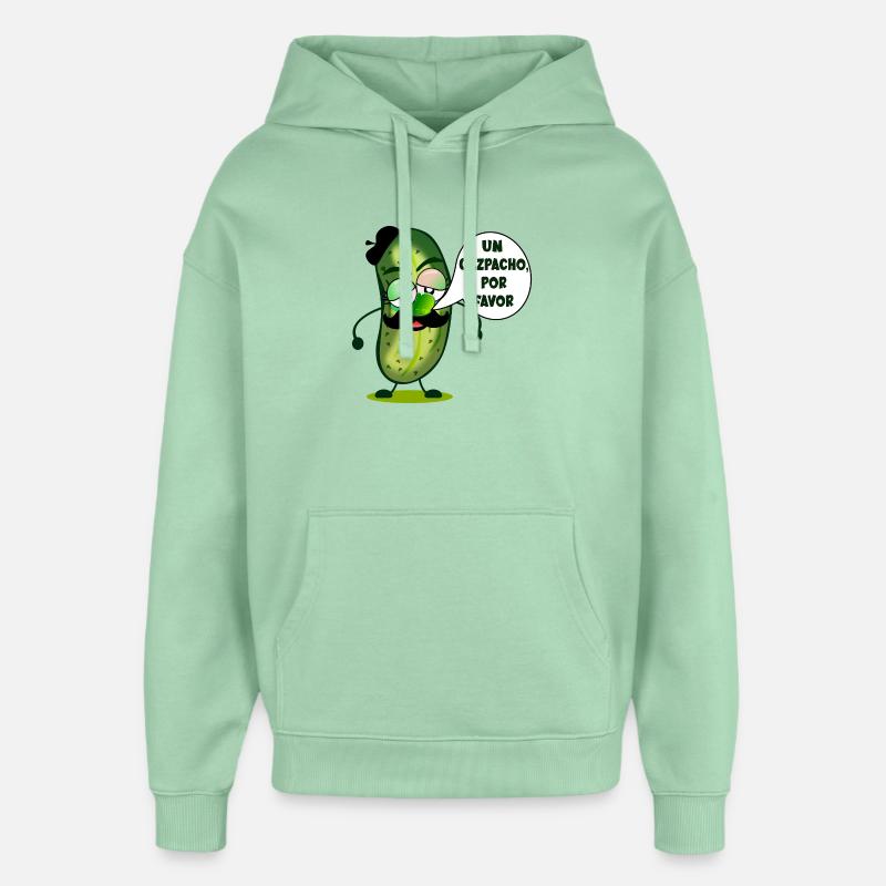 GASPACHO DE CONCOMBRE - Sweat à capuche unisexe Stanley/Stella Oversized - jade brumeux