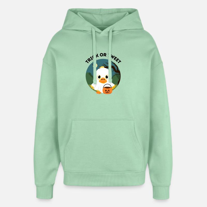 Trick oder Tweet – Süße Halloween Ente - Oversized Unisex Hoodie von Stanley/Stella - Nebeljade