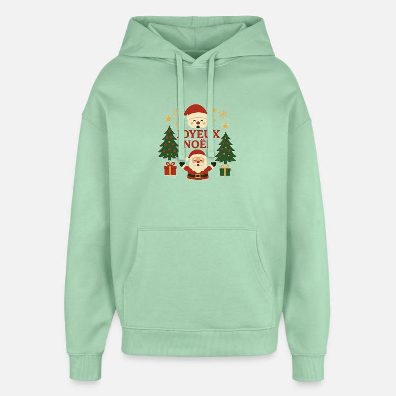 Noël  - Sweat à capuche unisexe Stanley/Stella Oversized - jade brumeux