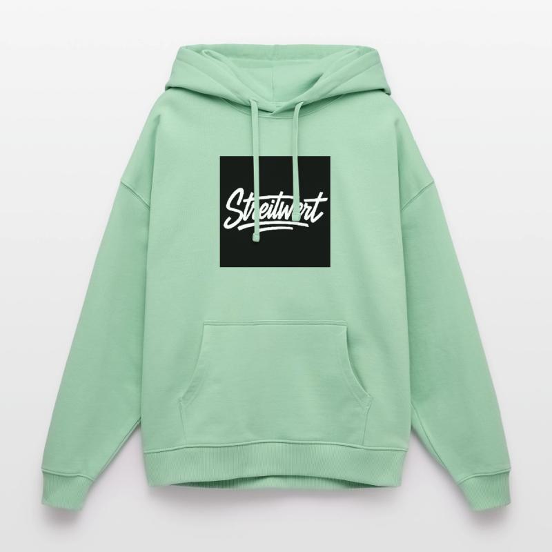 Logo Contested Script Noir Sweat à capuche unisexe Stanley/Stella Oversized