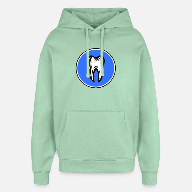 Icône de dentiste dentaire dentaire - Sweat à capuche unisexe Stanley/Stella Oversized - jade brumeux
