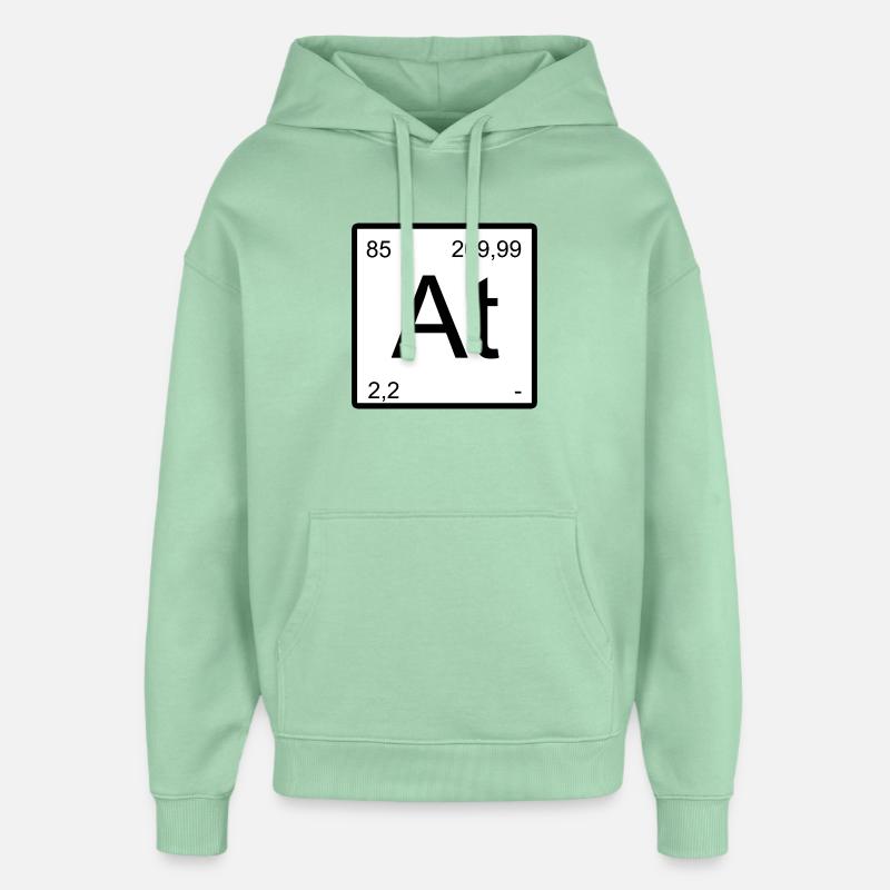 Astatine Elementtile Print - Sweat à capuche unisexe Stanley/Stella Oversized - jade brumeux