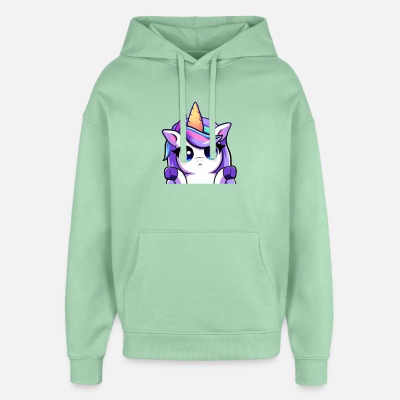 Lya Einhorn Schulterzuckend - Oversized Unisex Hoodie von Stanley/Stella - Nebeljade