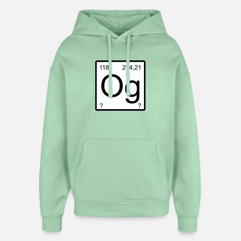 Oganesson Og Element Grafik Periodensystem - Oversized Unisex Hoodie von Stanley/Stella - Nebeljade