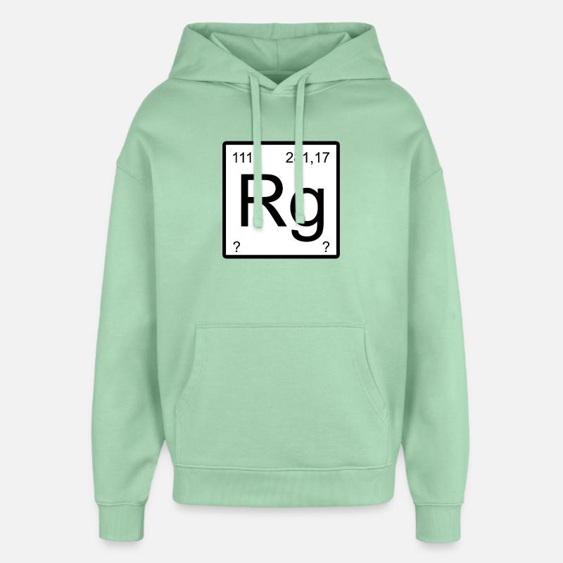 Roentgenium Minimal Design - Sweat à capuche unisexe Stanley/Stella Oversized - jade brumeux