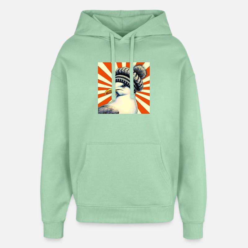 Möwe - Oversized Unisex Hoodie von Stanley/Stella - Nebeljade