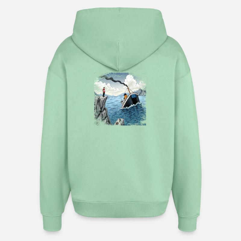 Satire Schweizer Neutralitat - Oversized Unisex Hoodie von Stanley/Stella - Nebeljade